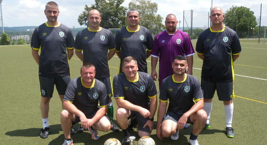 Отборът на ОДМВР-Разград с първо място в турнир по футбол