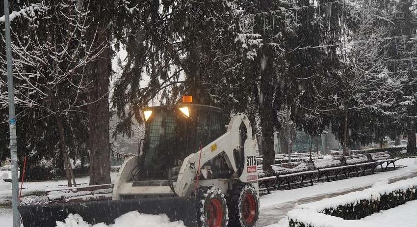 Снегопочистване в Разград