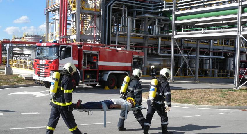 Мащабно пожаро-тактическо учение на силите от Единната спасителна система се проведе в Разград