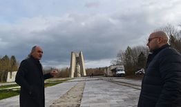 Пореден етап от обновяването на Градския парк в района около Пантеона и тенис кортовете 