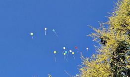 Балони с послания против дрогата полетяха над две училища в Разград