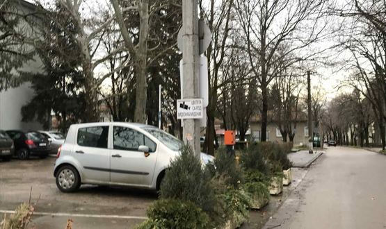 С камери пазят цветята пред болницата в Разград